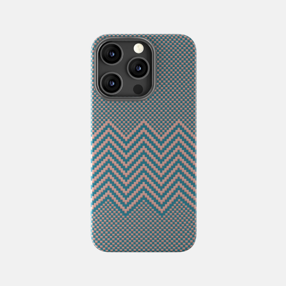 iPhone 15 Pro Aramid Fiber Case with 3D Weaving Pattern