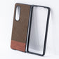 Samsung Galaxy Z Fold 3 Back Cover / British Series Leather Case