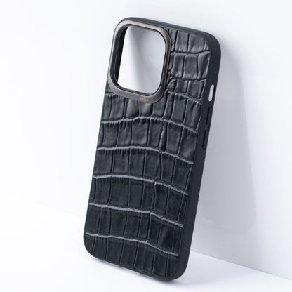 iPhone 13 Pro Back Cover / Croco Series Genuine Leather Case