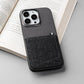 iPhone 12/12Pro Back Cover / Denim Series Genuine Leather Case