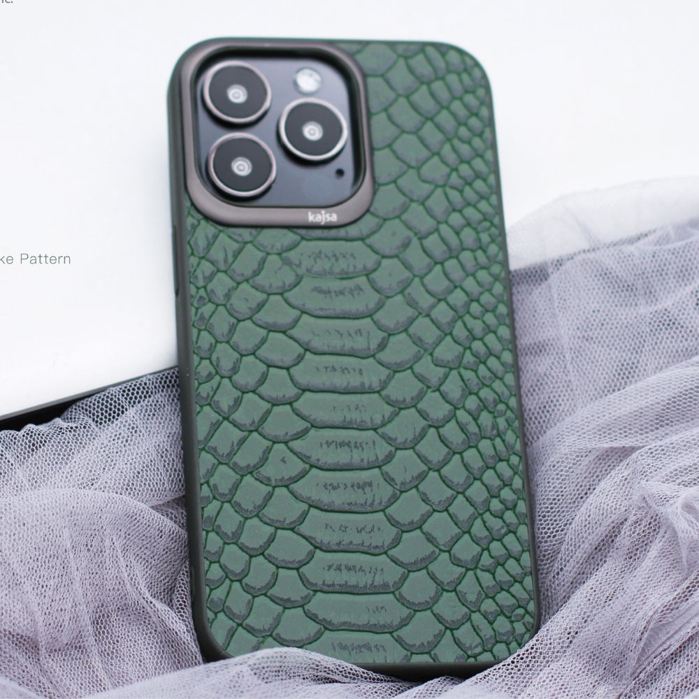 iPhone 13 Promax Back Cover / Crocodile Series Genuine Leather Case