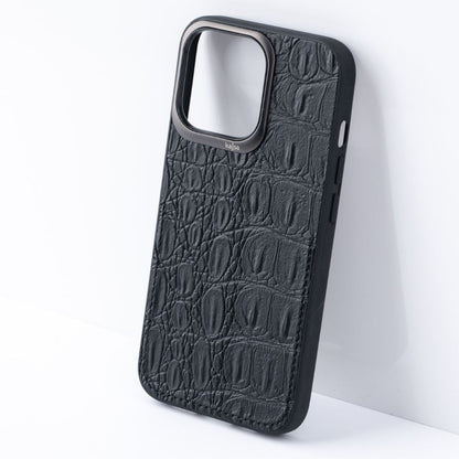 iPhone 13 Promax Back Cover / Croco Dirty Series Genuine Leather Case