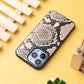 iPhone 13 Pro Back Cover / Snake Series Genuine Leather Case