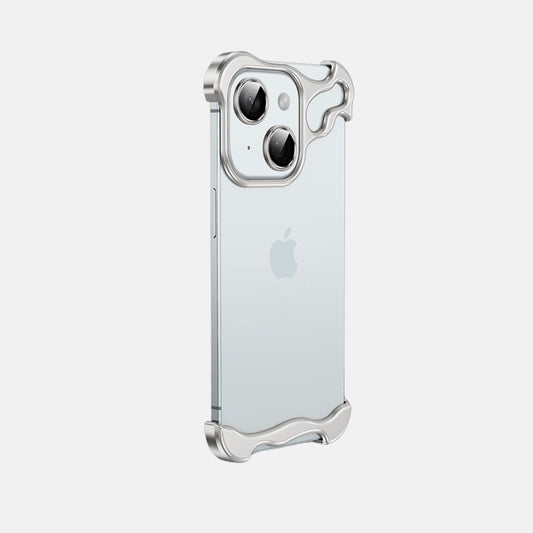 iPhone 15 Back Cover / Luxury Titanium Bumper Protection With Camera Ring