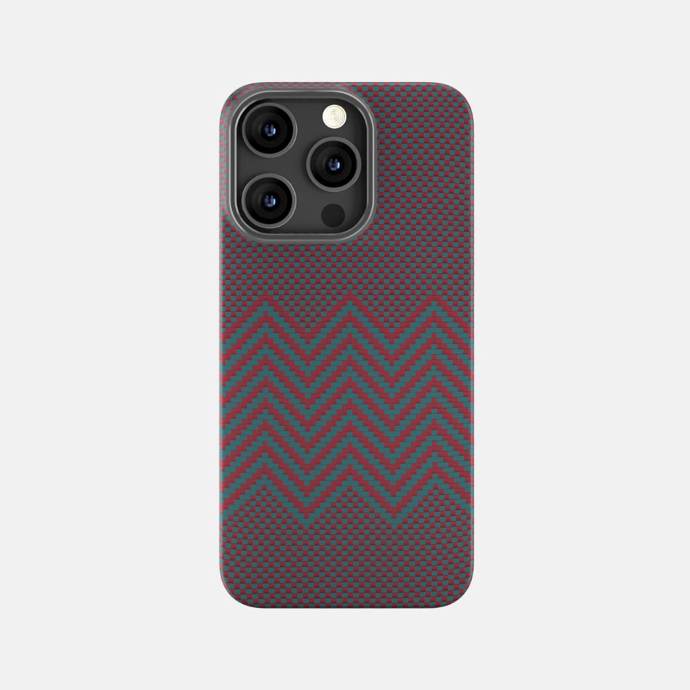 iPhone 15 Pro Aramid Fiber Case with 3D Weaving Pattern