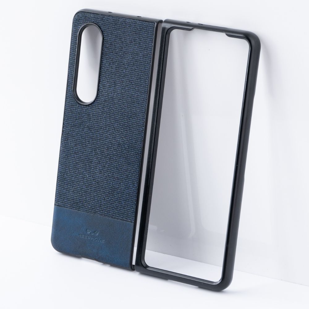 Samsung Galaxy Z Fold 3 Back Cover / British Series Leather Case