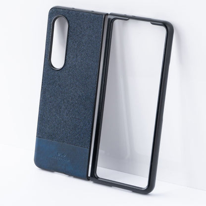 Samsung Galaxy Z Fold 3 Back Cover / British Series Leather Case