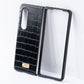 Samsung Galaxy Z Fold 3 Back Cover / Croco Series Leather Case