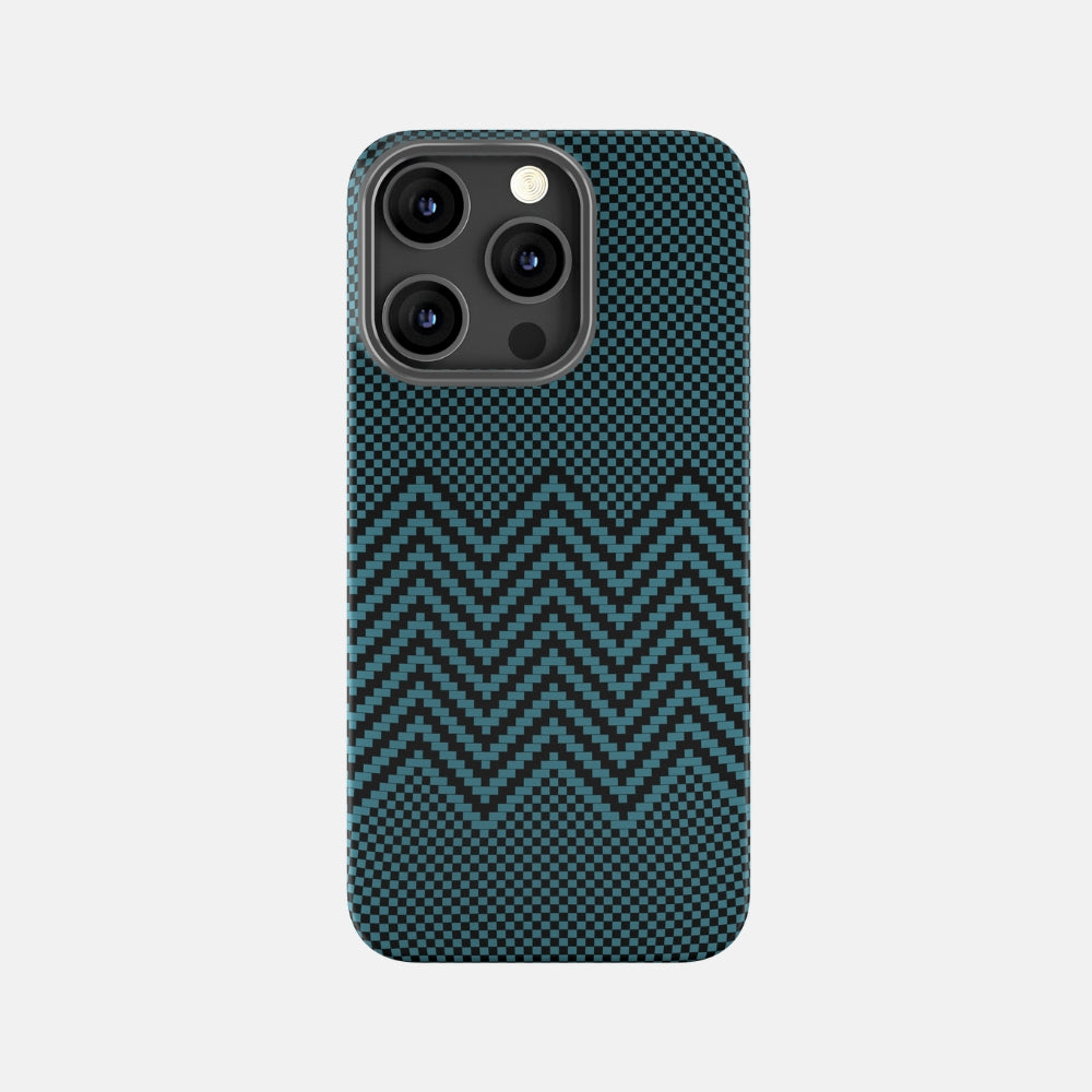 iPhone 15 ProMax Aramid Fiber Case with 3D Weaving Pattern