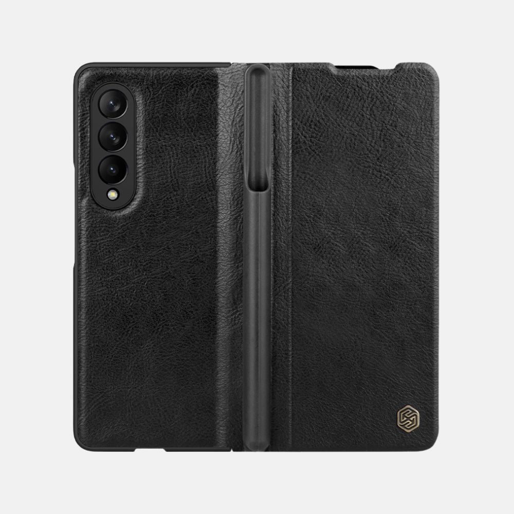 Samsung Galaxy Z Fold 3 Back Cover / Qin Leather Case Case Nillkin