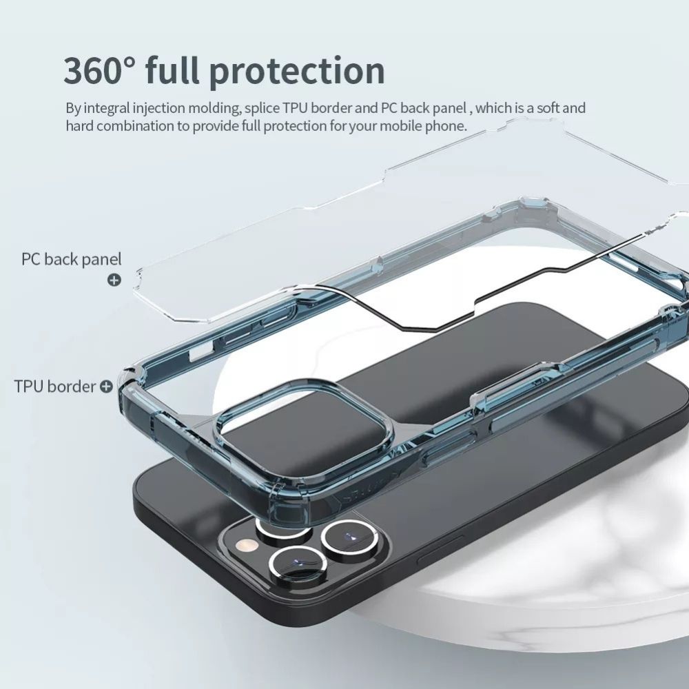 iPhone 13 Pro Back Cover / NILLKIN TPU Hybrid Transparent Shockproof Case