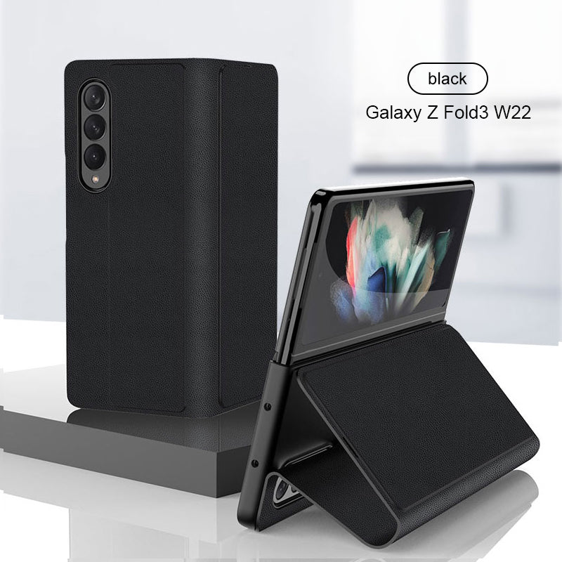 Samsung Galaxy Z Fold 3 Back Cover / Leather Foldable Flip Cases