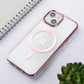 iPhone 14 Back Cover / Clear Magsafe Case With Chrome Sides