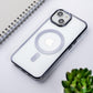 iPhone 14 Plus Back Cover / Clear Magsafe Case With Chrome Sides