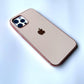 iPhone 12 ProMax Back Cover / Matte Silicone My case With Chrome Sides