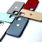 iPhone 12/12Pro Back Cover / Matte Silicone My case With Chrome Sides